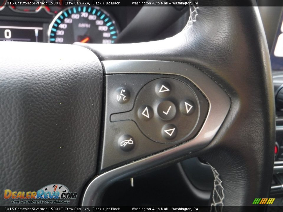 2016 Chevrolet Silverado 1500 LT Crew Cab 4x4 Black / Jet Black Photo #8