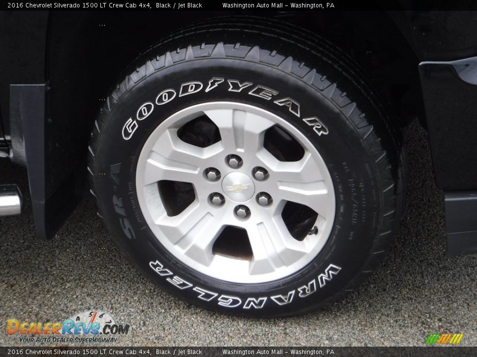 2016 Chevrolet Silverado 1500 LT Crew Cab 4x4 Black / Jet Black Photo #10