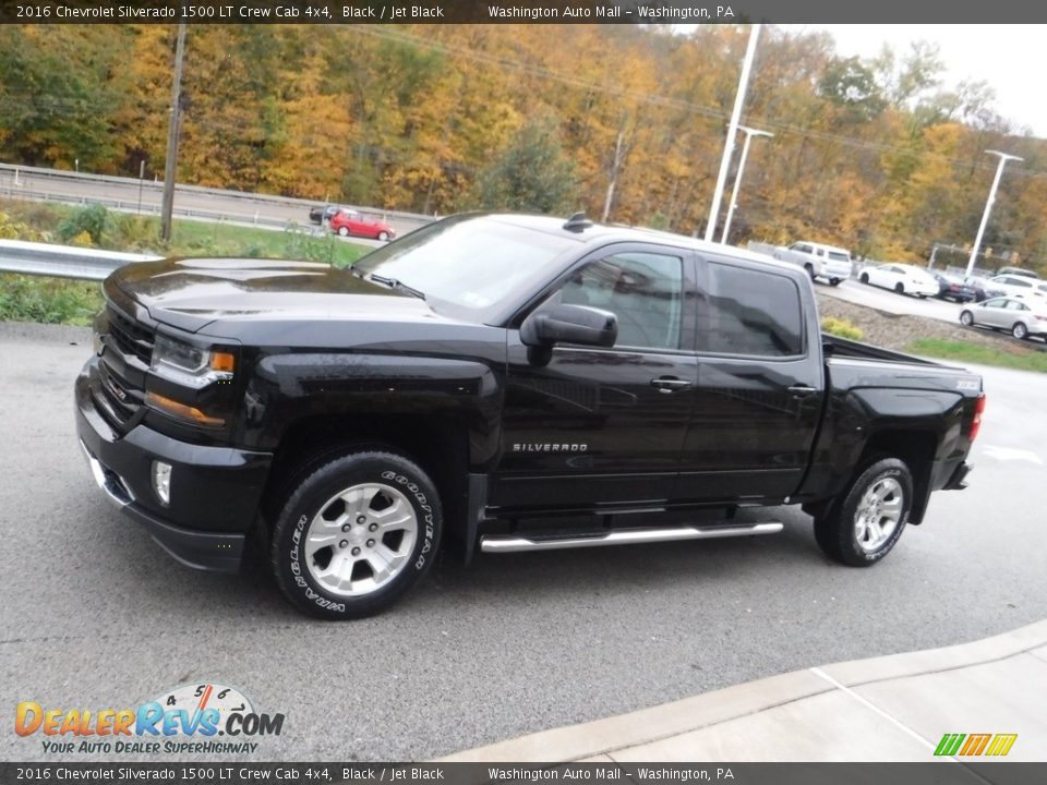 2016 Chevrolet Silverado 1500 LT Crew Cab 4x4 Black / Jet Black Photo #16