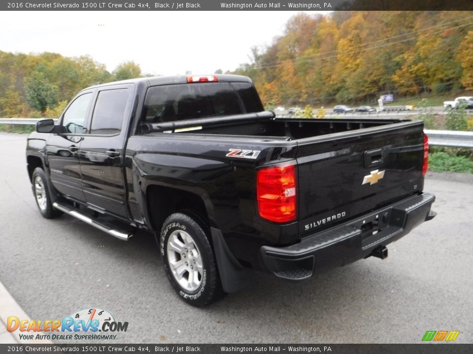 2016 Chevrolet Silverado 1500 LT Crew Cab 4x4 Black / Jet Black Photo #17