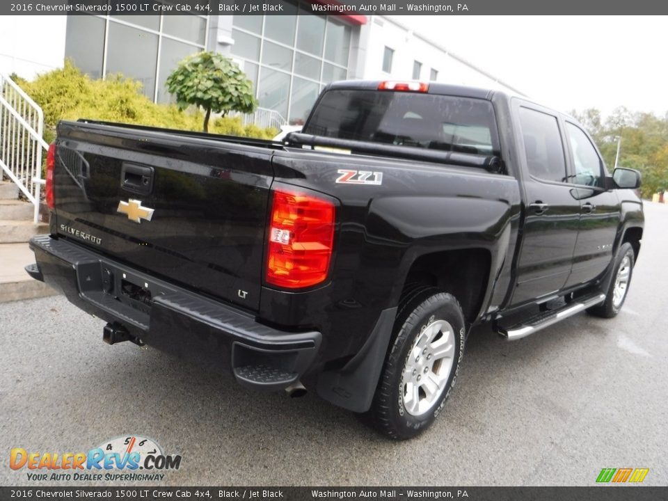 2016 Chevrolet Silverado 1500 LT Crew Cab 4x4 Black / Jet Black Photo #19