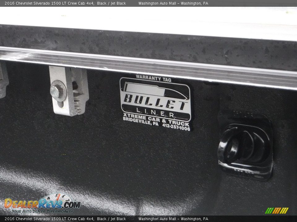 2016 Chevrolet Silverado 1500 LT Crew Cab 4x4 Black / Jet Black Photo #22