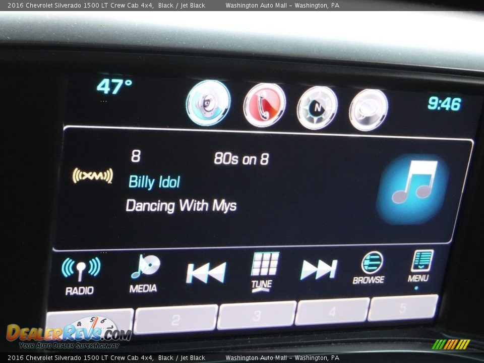 2016 Chevrolet Silverado 1500 LT Crew Cab 4x4 Black / Jet Black Photo #25