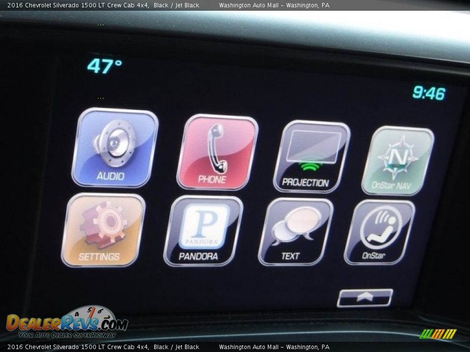 2016 Chevrolet Silverado 1500 LT Crew Cab 4x4 Black / Jet Black Photo #26