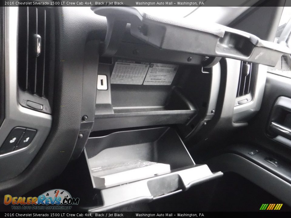 2016 Chevrolet Silverado 1500 LT Crew Cab 4x4 Black / Jet Black Photo #28