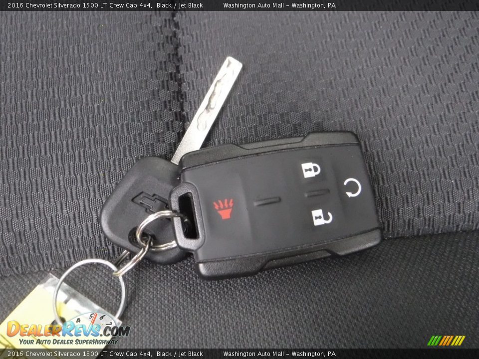 2016 Chevrolet Silverado 1500 LT Crew Cab 4x4 Black / Jet Black Photo #31