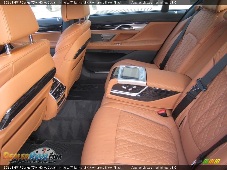 Rear Seat of 2021 BMW 7 Series 750i xDrive Sedan Photo #12