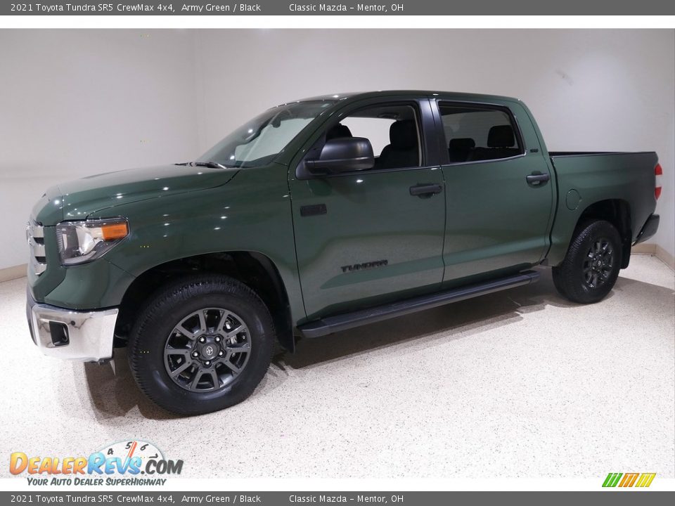 2021 Toyota Tundra SR5 CrewMax 4x4 Army Green / Black Photo #3