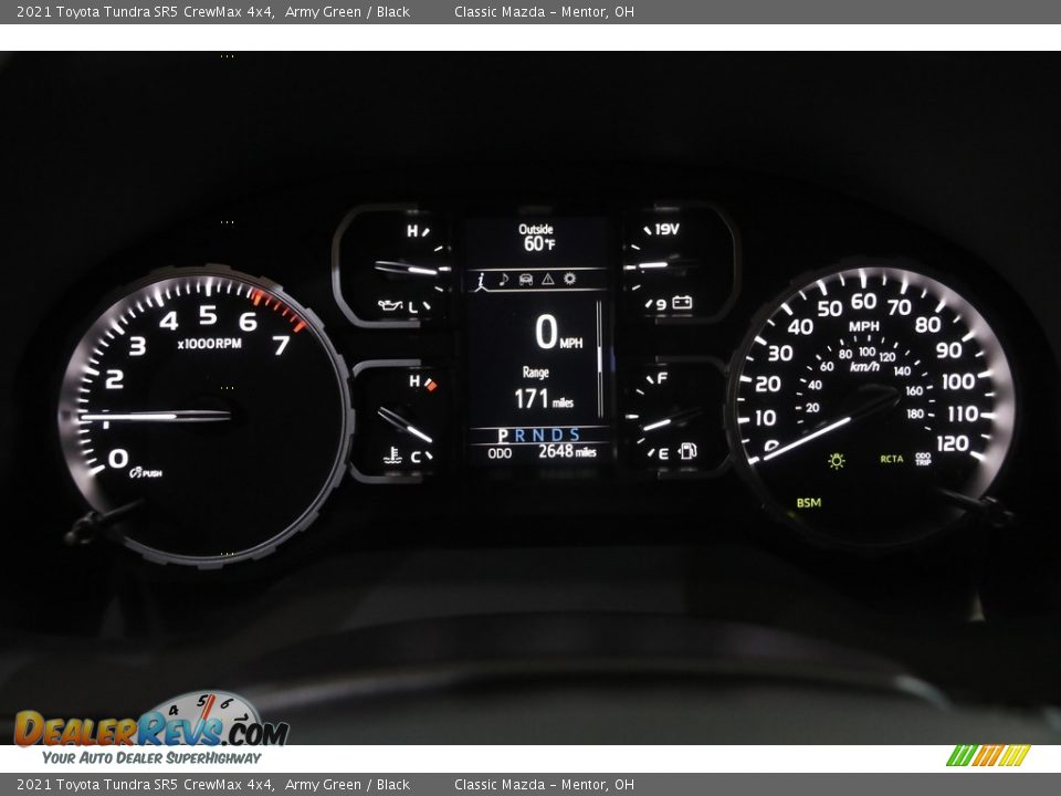 2021 Toyota Tundra SR5 CrewMax 4x4 Gauges Photo #8