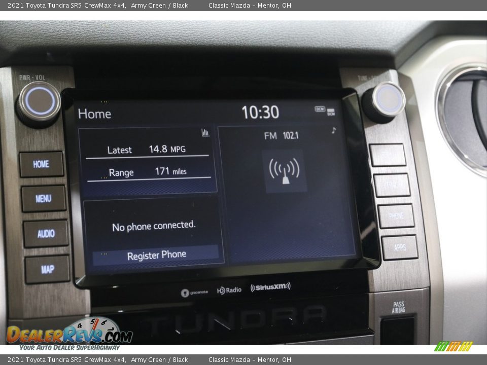 2021 Toyota Tundra SR5 CrewMax 4x4 Army Green / Black Photo #10