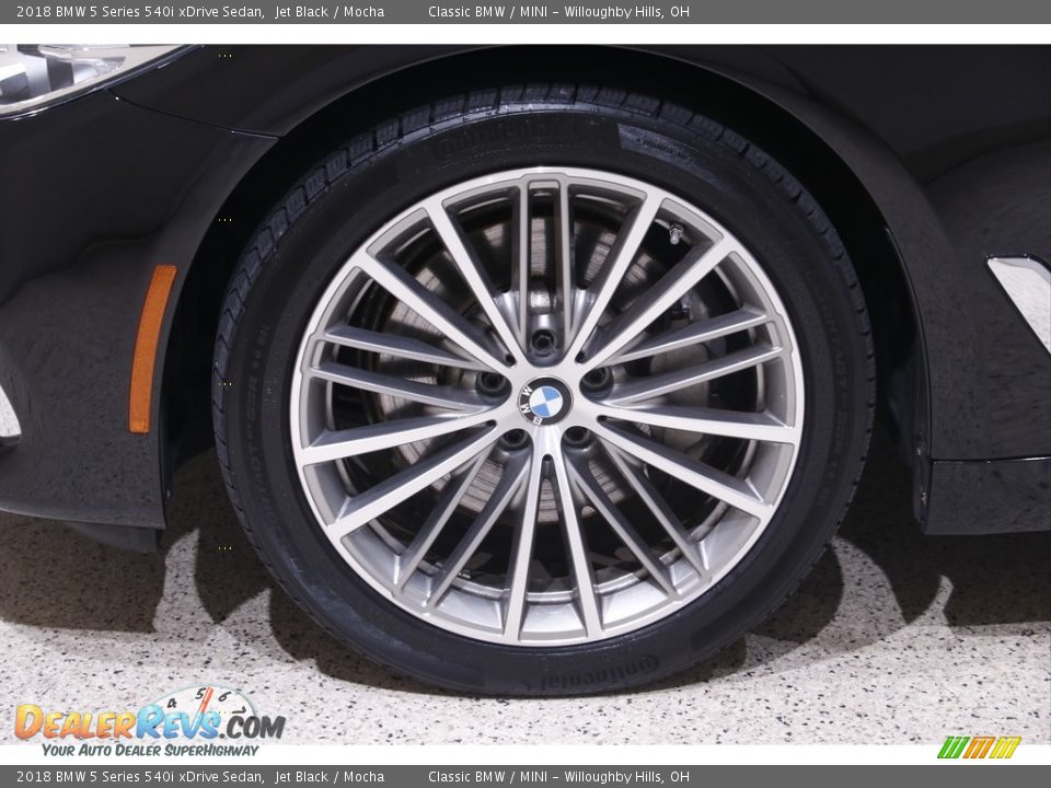 2018 BMW 5 Series 540i xDrive Sedan Jet Black / Mocha Photo #25