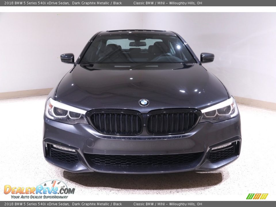 2018 BMW 5 Series 540i xDrive Sedan Dark Graphite Metallic / Black Photo #2