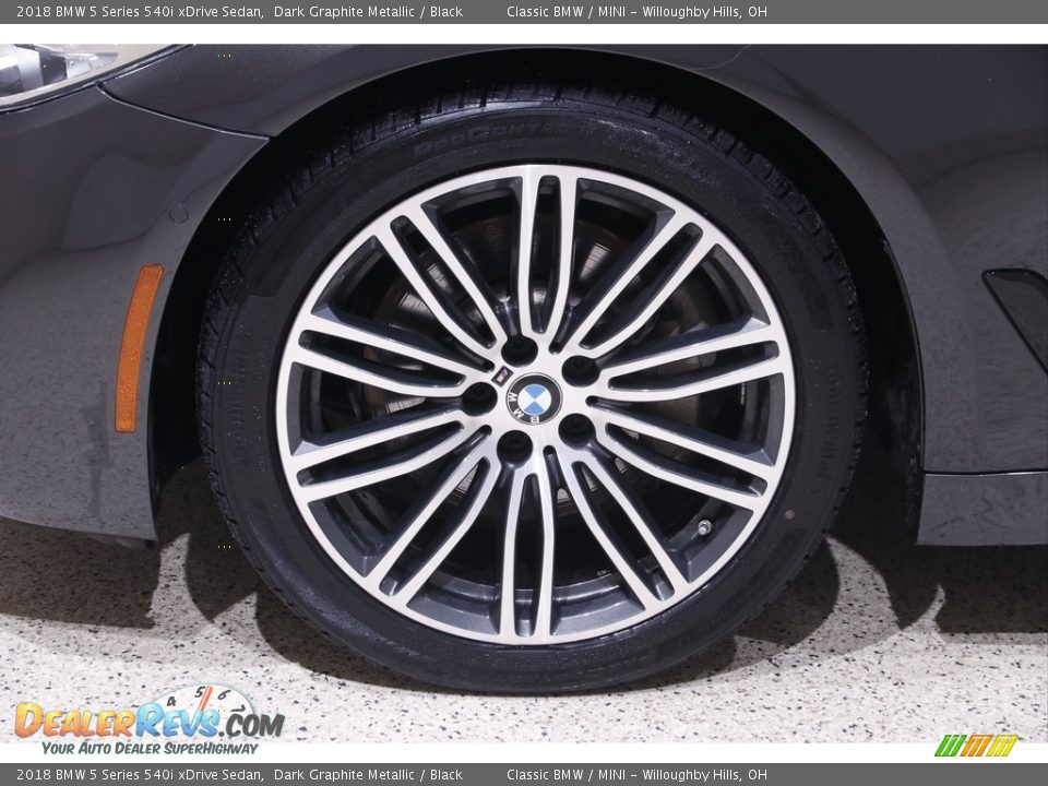 2018 BMW 5 Series 540i xDrive Sedan Dark Graphite Metallic / Black Photo #25