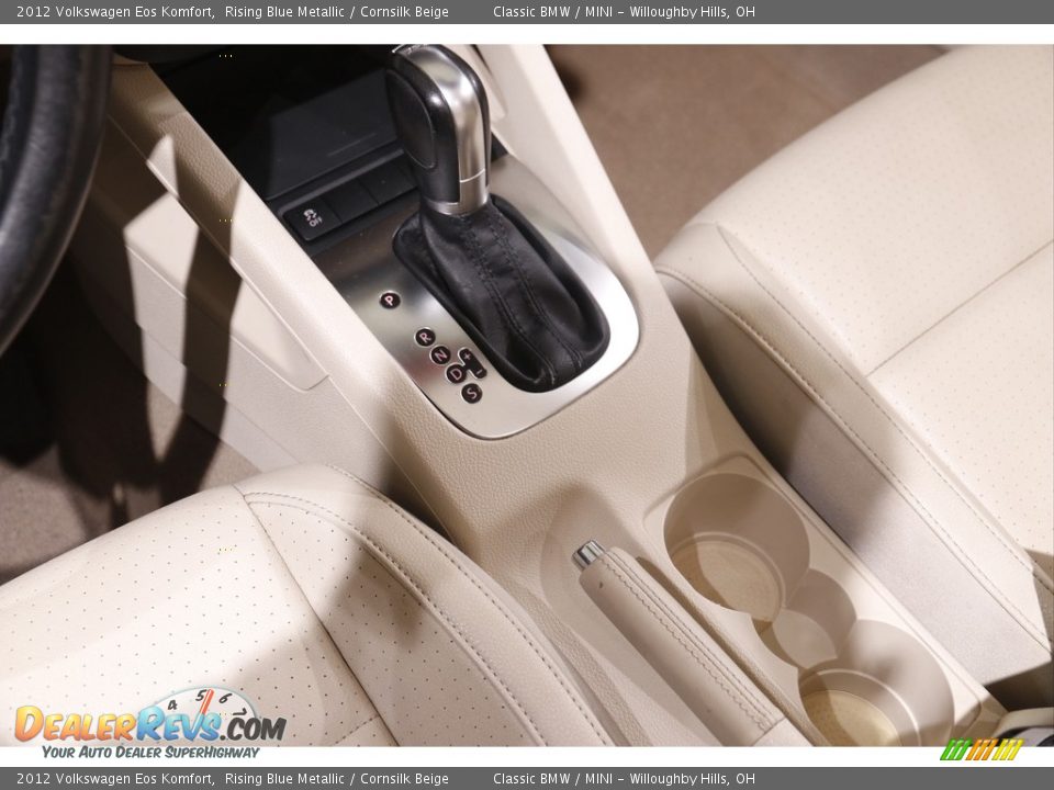 2012 Volkswagen Eos Komfort Rising Blue Metallic / Cornsilk Beige Photo #12