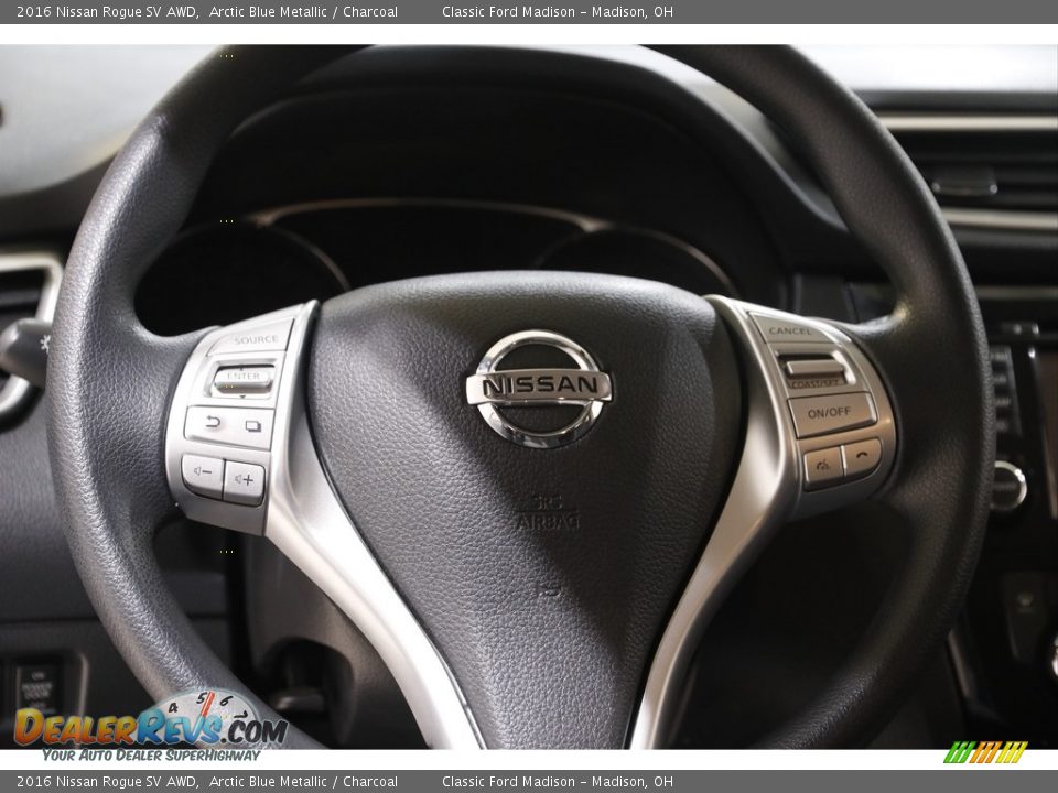 2016 Nissan Rogue SV AWD Arctic Blue Metallic / Charcoal Photo #7