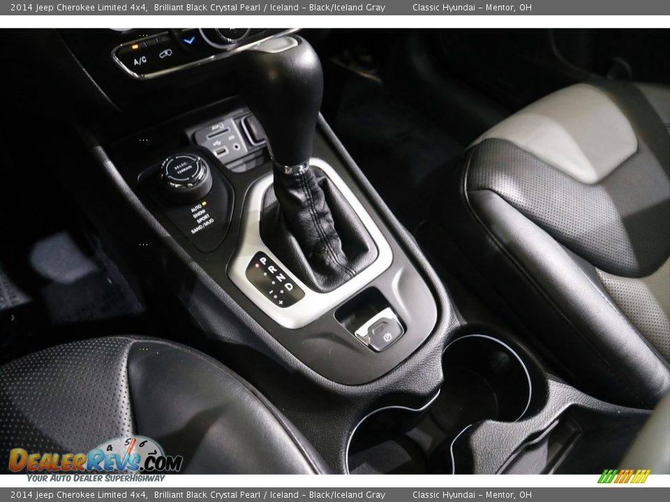 2014 Jeep Cherokee Limited 4x4 Brilliant Black Crystal Pearl / Iceland - Black/Iceland Gray Photo #14