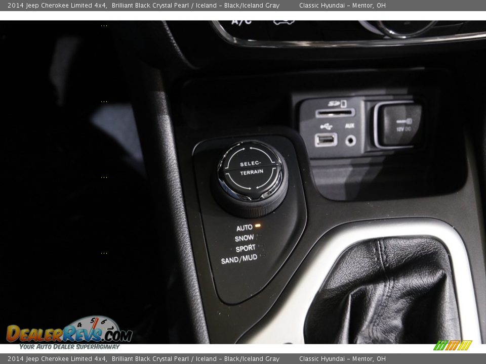 2014 Jeep Cherokee Limited 4x4 Brilliant Black Crystal Pearl / Iceland - Black/Iceland Gray Photo #15