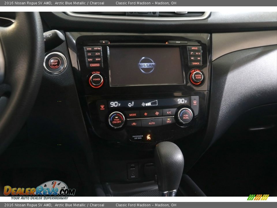 2016 Nissan Rogue SV AWD Arctic Blue Metallic / Charcoal Photo #9