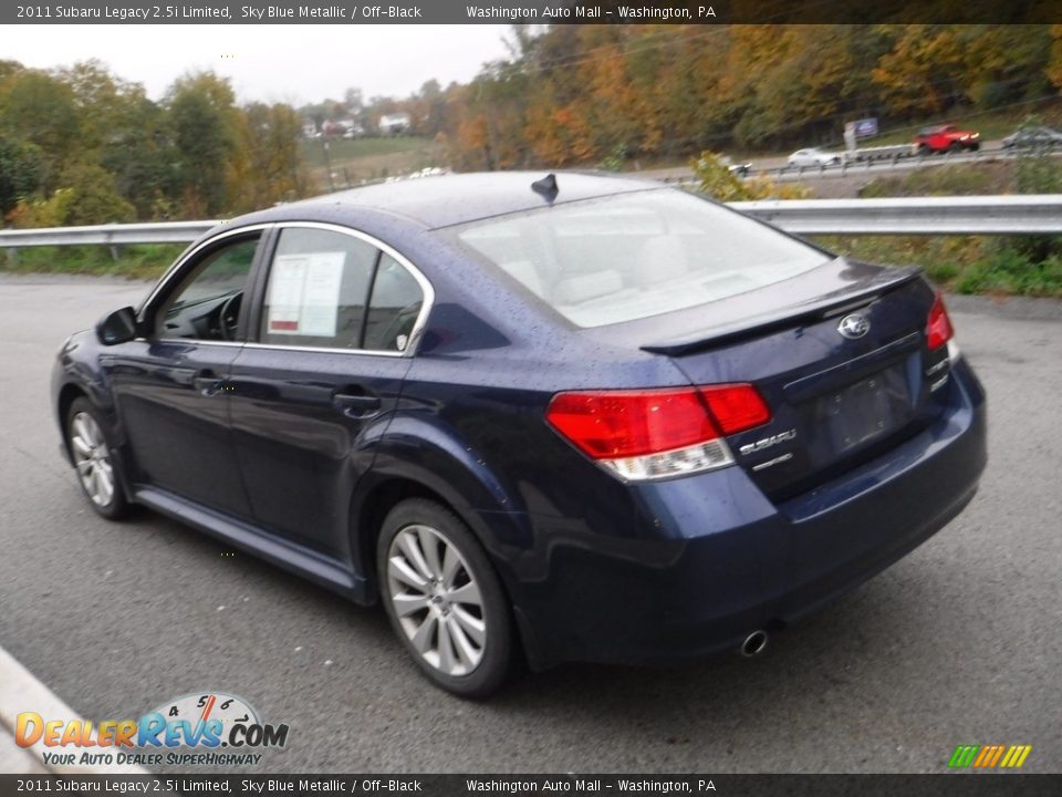 2011 Subaru Legacy 2.5i Limited Sky Blue Metallic / Off-Black Photo #12