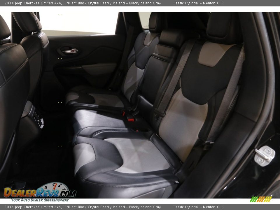2014 Jeep Cherokee Limited 4x4 Brilliant Black Crystal Pearl / Iceland - Black/Iceland Gray Photo #19