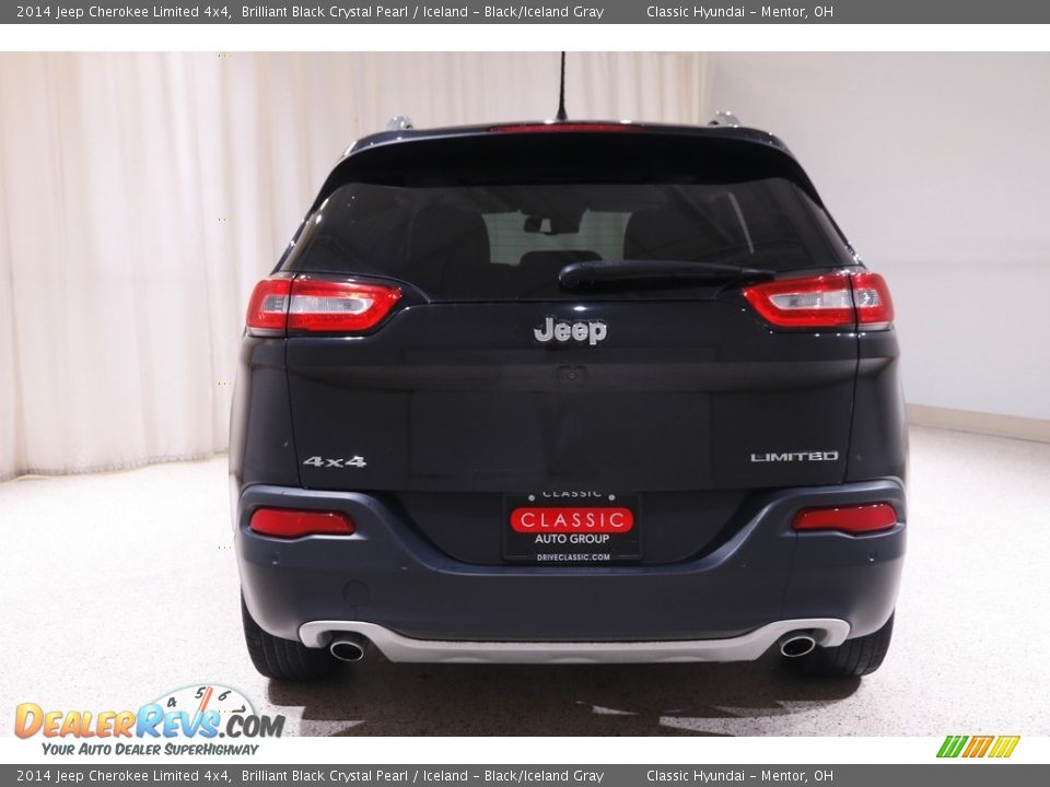 2014 Jeep Cherokee Limited 4x4 Brilliant Black Crystal Pearl / Iceland - Black/Iceland Gray Photo #20