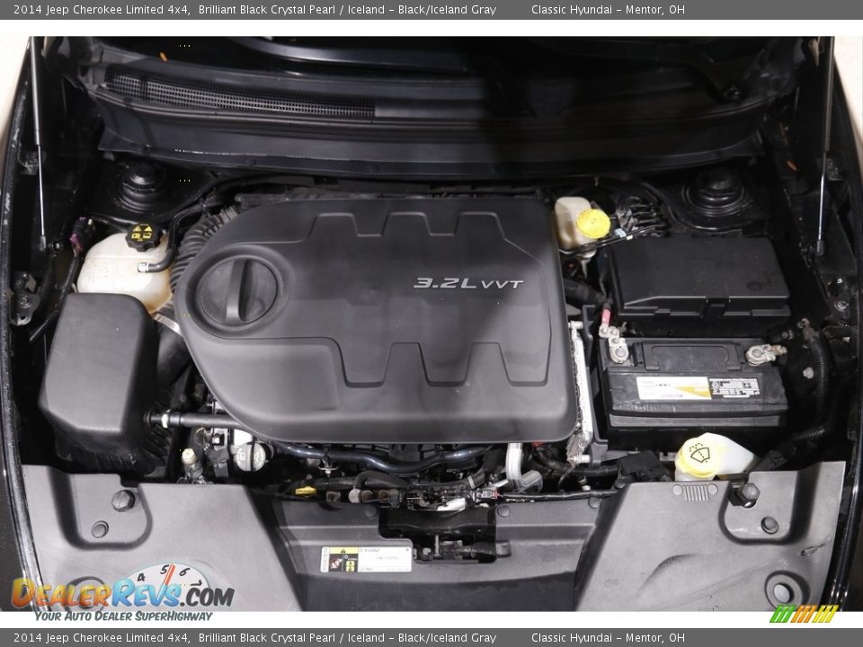 2014 Jeep Cherokee Limited 4x4 Brilliant Black Crystal Pearl / Iceland - Black/Iceland Gray Photo #21