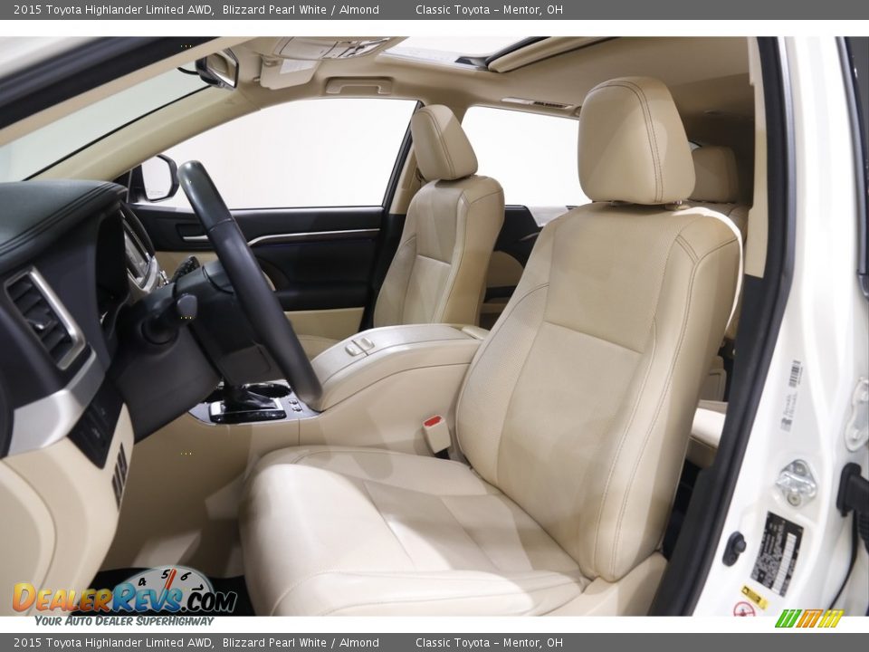 2015 Toyota Highlander Limited AWD Blizzard Pearl White / Almond Photo #5