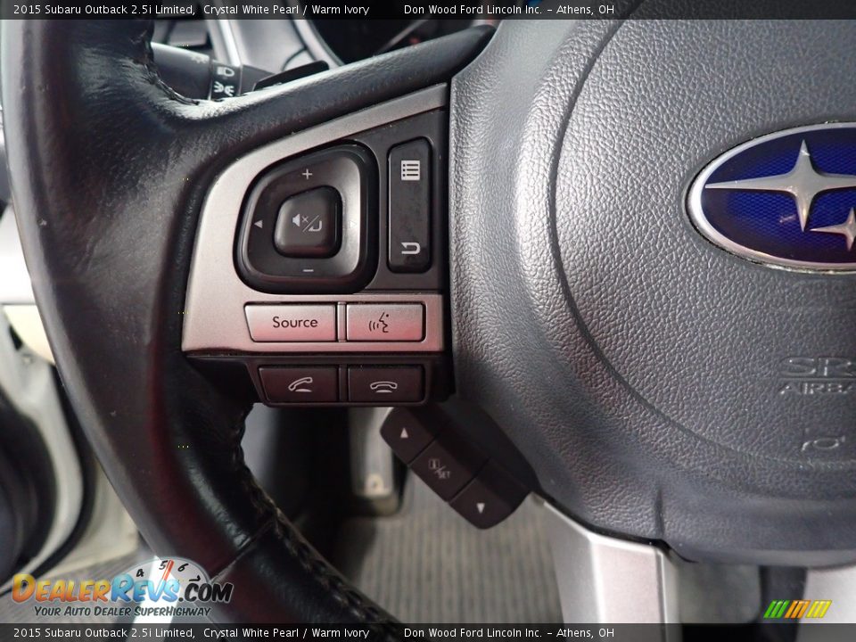 2015 Subaru Outback 2.5i Limited Steering Wheel Photo #33