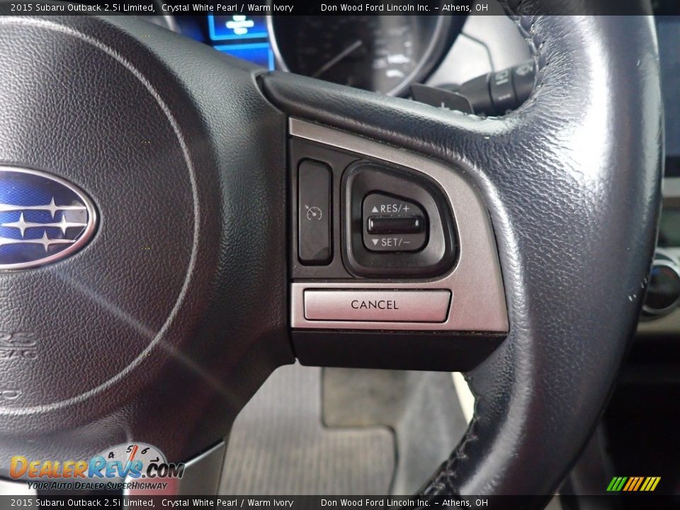 2015 Subaru Outback 2.5i Limited Steering Wheel Photo #34