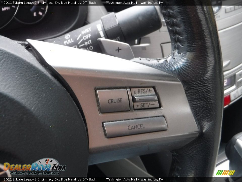 2011 Subaru Legacy 2.5i Limited Sky Blue Metallic / Off-Black Photo #27