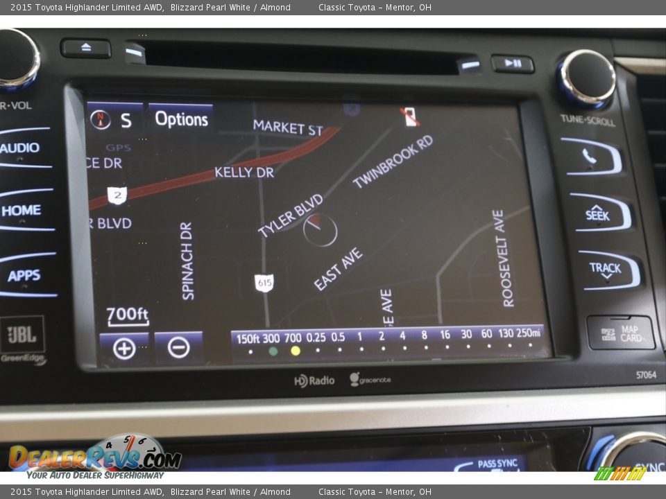 2015 Toyota Highlander Limited AWD Blizzard Pearl White / Almond Photo #11