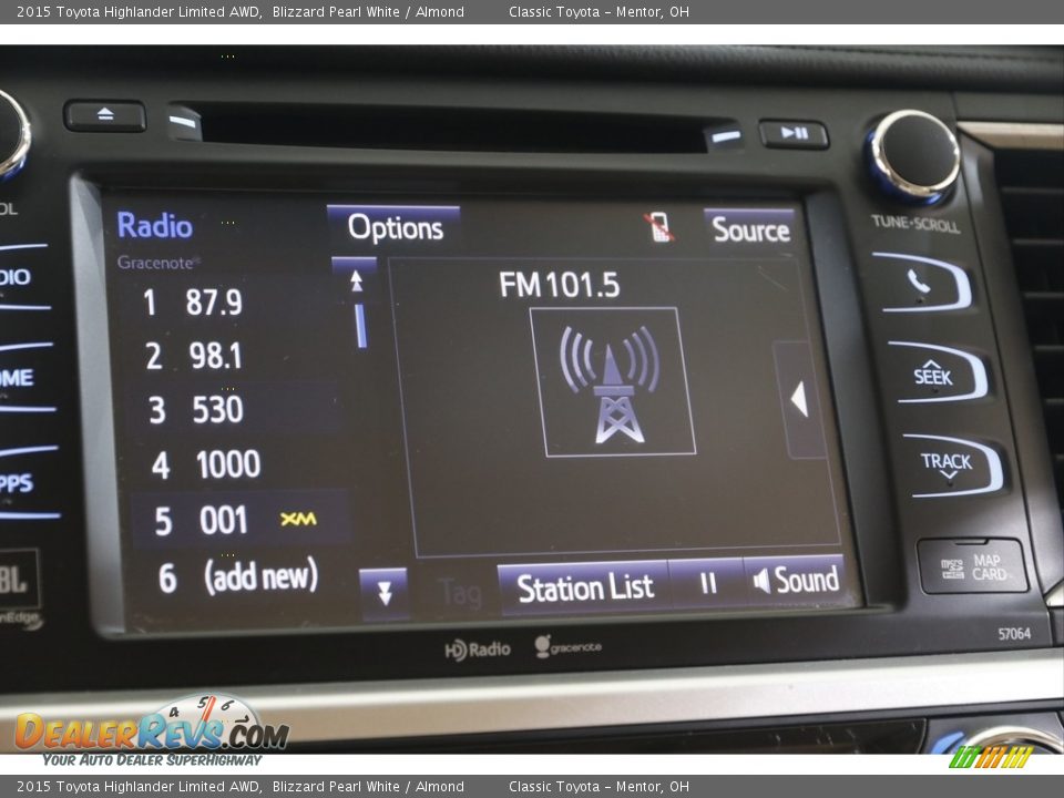 2015 Toyota Highlander Limited AWD Blizzard Pearl White / Almond Photo #12