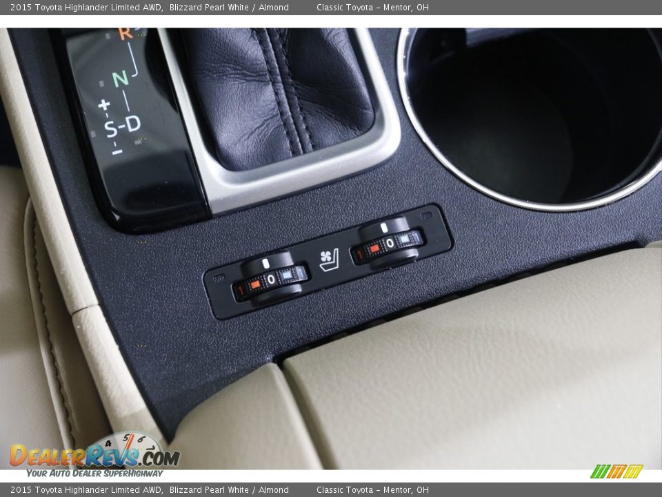 2015 Toyota Highlander Limited AWD Blizzard Pearl White / Almond Photo #14