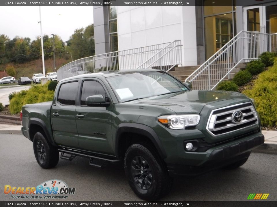 2021 Toyota Tacoma SR5 Double Cab 4x4 Army Green / Black Photo #1