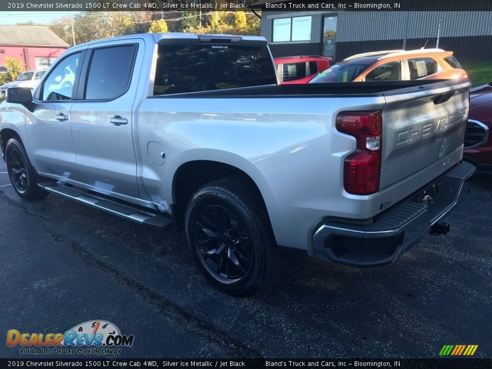 2019 Chevrolet Silverado 1500 LT Crew Cab 4WD Silver Ice Metallic / Jet Black Photo #9