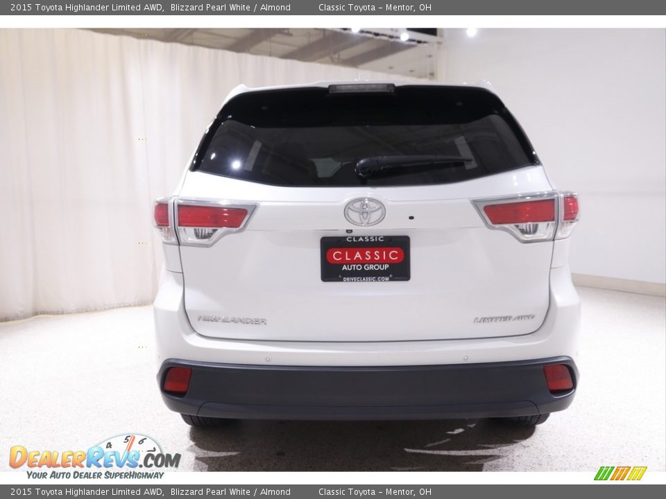 2015 Toyota Highlander Limited AWD Blizzard Pearl White / Almond Photo #20