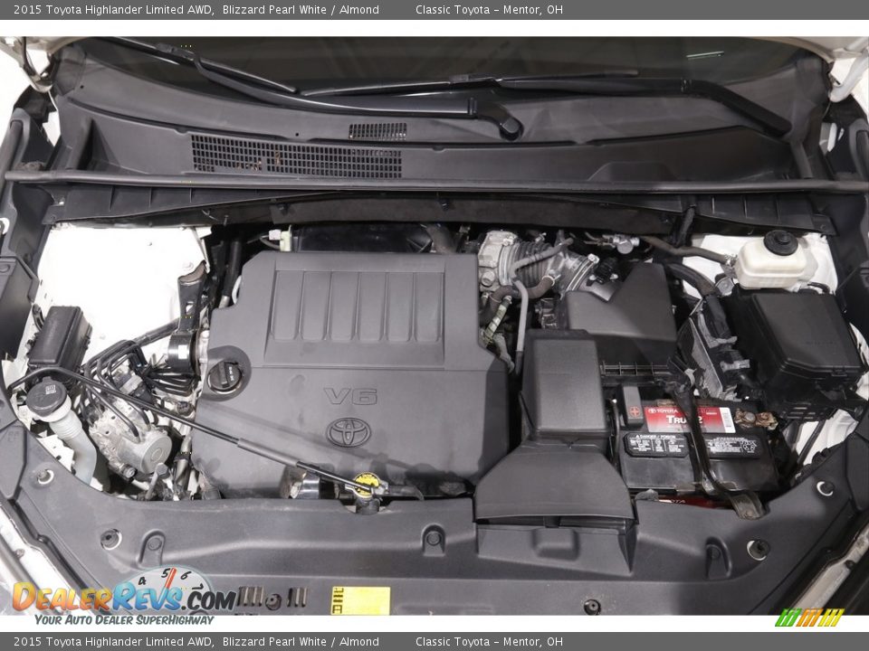 2015 Toyota Highlander Limited AWD Blizzard Pearl White / Almond Photo #21