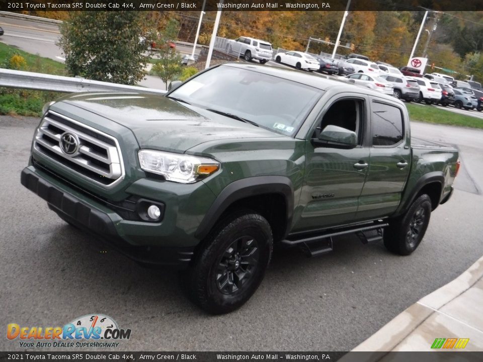 2021 Toyota Tacoma SR5 Double Cab 4x4 Army Green / Black Photo #15