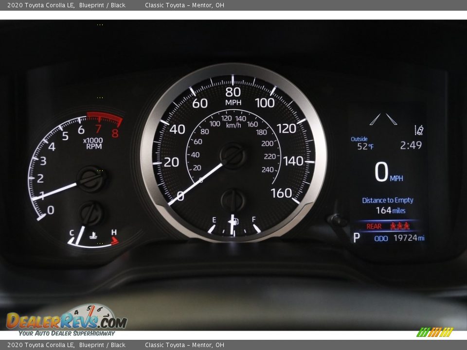 2020 Toyota Corolla LE Blueprint / Black Photo #8