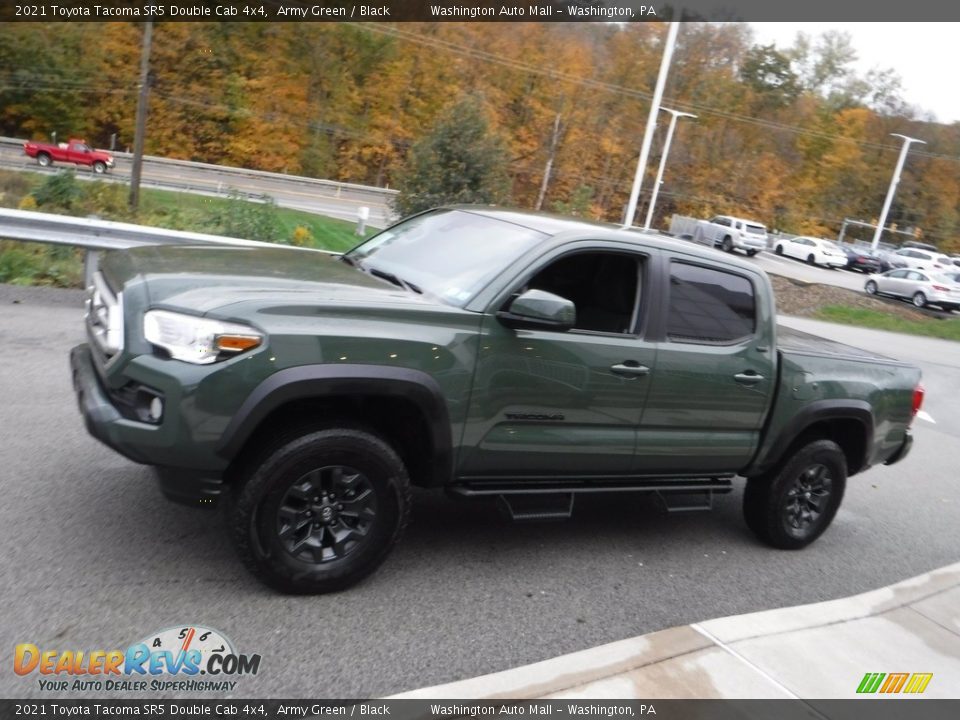 2021 Toyota Tacoma SR5 Double Cab 4x4 Army Green / Black Photo #16