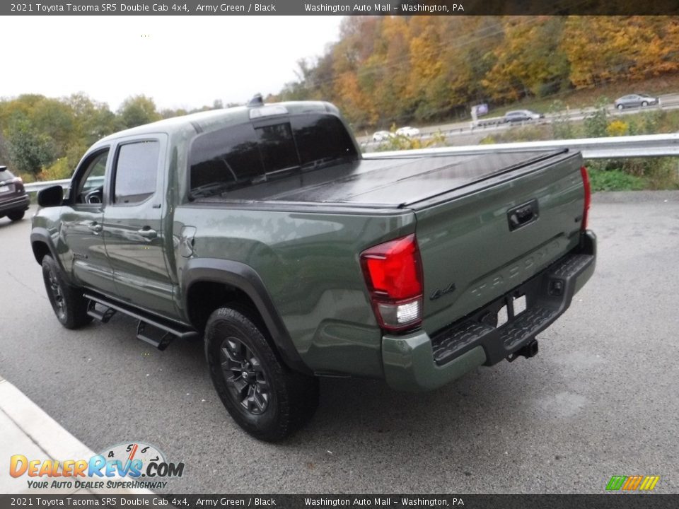 2021 Toyota Tacoma SR5 Double Cab 4x4 Army Green / Black Photo #17