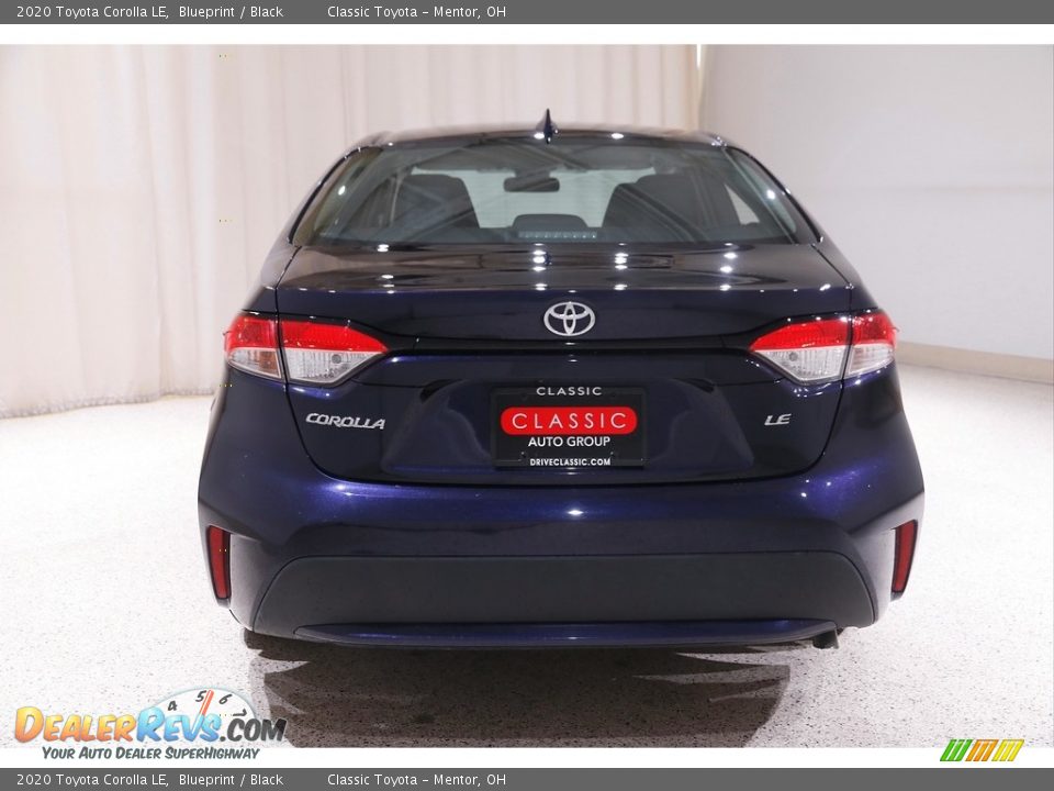 2020 Toyota Corolla LE Blueprint / Black Photo #16