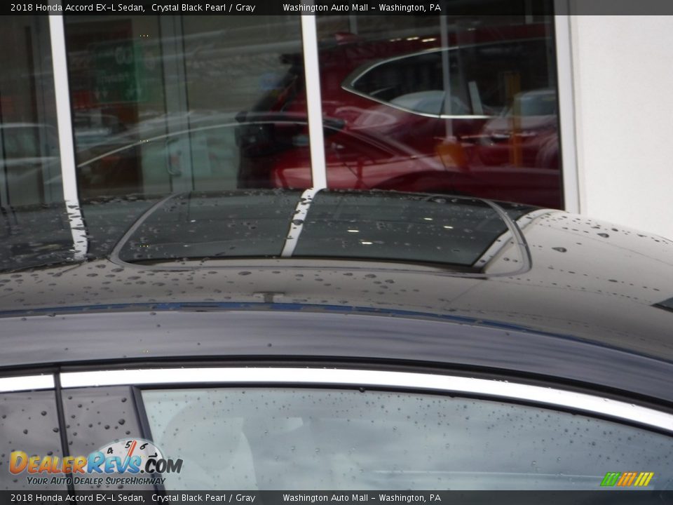 2018 Honda Accord EX-L Sedan Crystal Black Pearl / Gray Photo #4