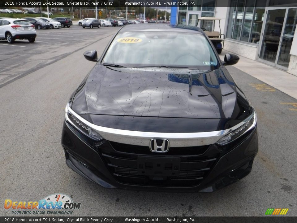 2018 Honda Accord EX-L Sedan Crystal Black Pearl / Gray Photo #5