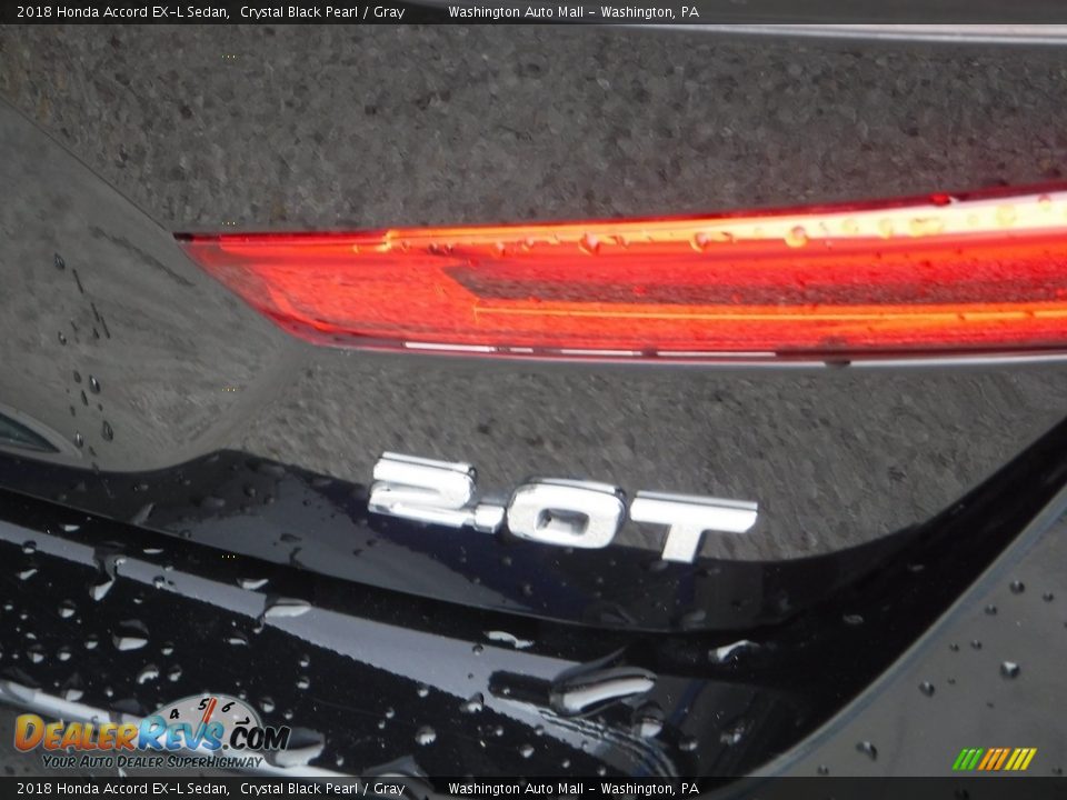 2018 Honda Accord EX-L Sedan Crystal Black Pearl / Gray Photo #9