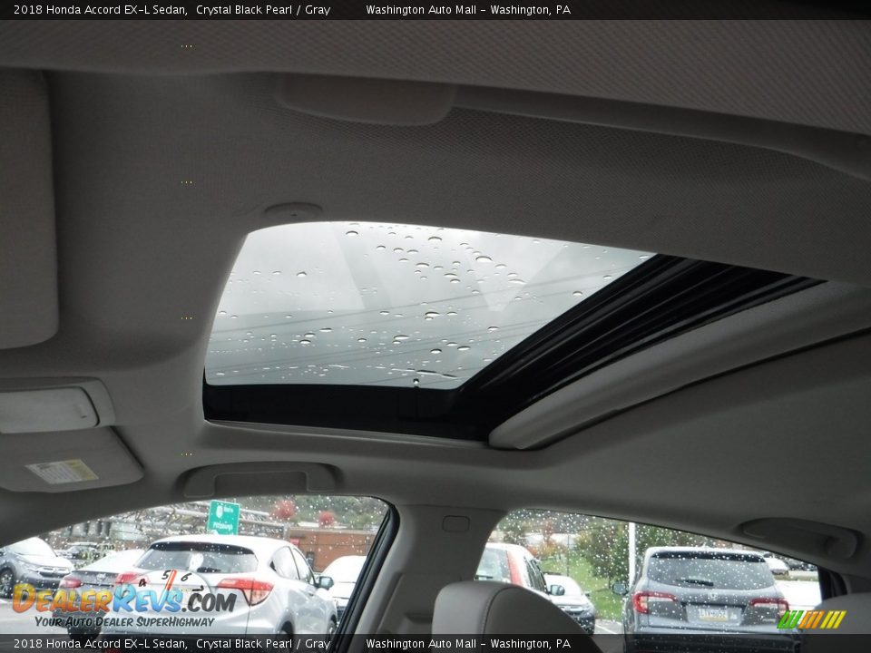 2018 Honda Accord EX-L Sedan Crystal Black Pearl / Gray Photo #10