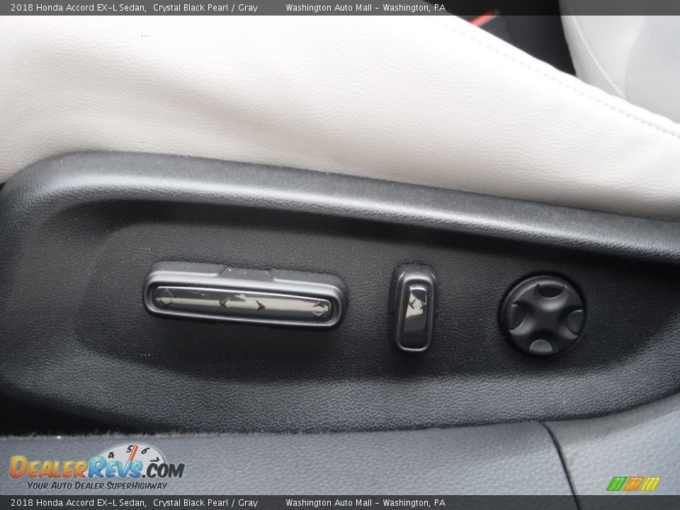 2018 Honda Accord EX-L Sedan Crystal Black Pearl / Gray Photo #14