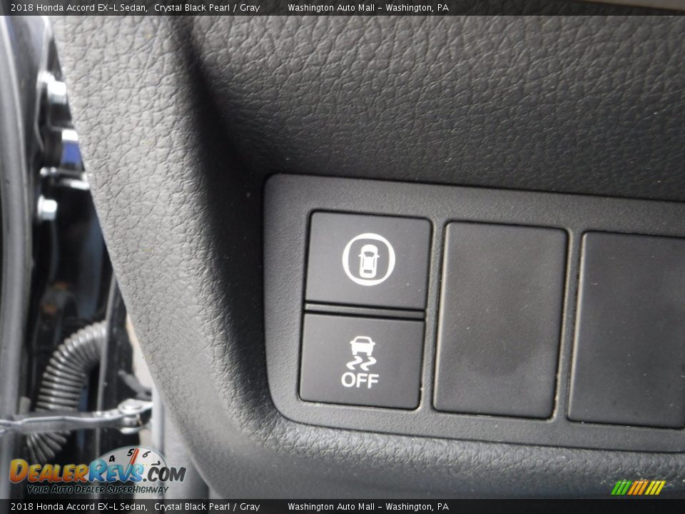 2018 Honda Accord EX-L Sedan Crystal Black Pearl / Gray Photo #16