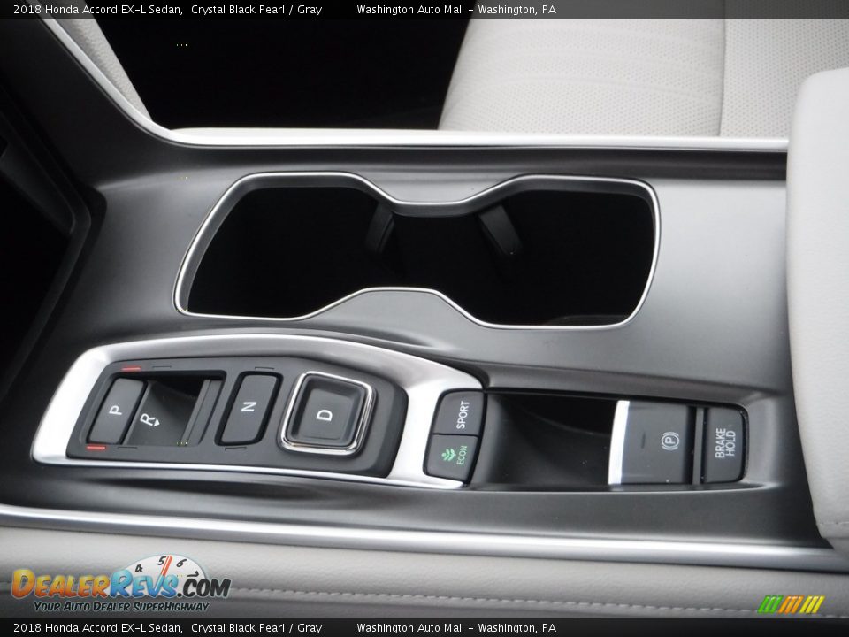 2018 Honda Accord EX-L Sedan Crystal Black Pearl / Gray Photo #17