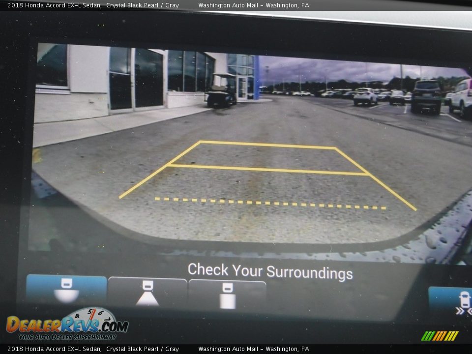 2018 Honda Accord EX-L Sedan Crystal Black Pearl / Gray Photo #21